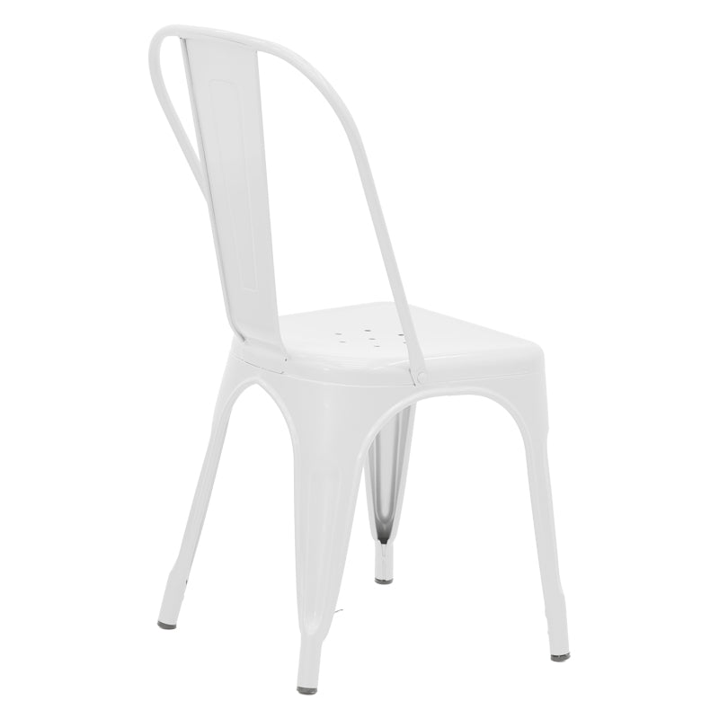 Chair Utopia pakoworld metal white 44x44x85cm