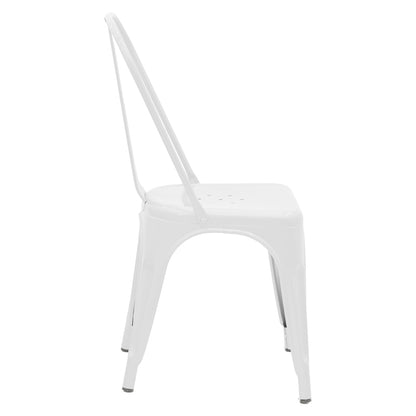 Chair Utopia pakoworld metal white 44x44x85cm