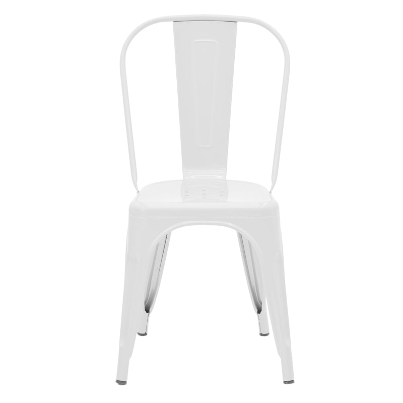 Chair Utopia pakoworld metal white 44x44x85cm