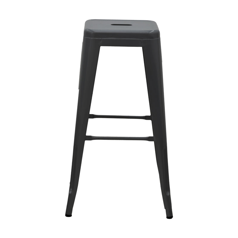 Bar stool Utopia pakoworld metal black 42x42x76cm