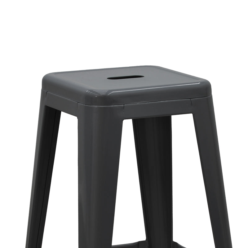 Bar stool Utopia pakoworld metal black 42x42x76cm