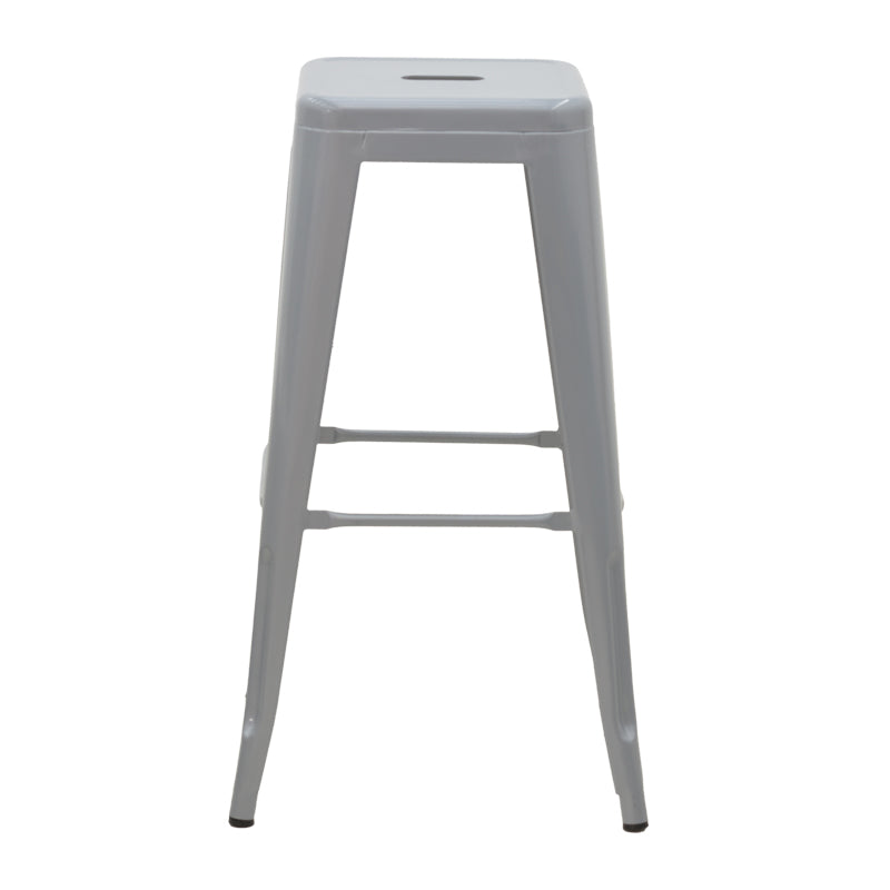 Bar stool Utopia pakoworld metal grey 42x42x76cm