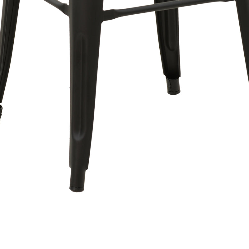 Bar stool Utopia pakoworld metal black matte 42x42x76cm