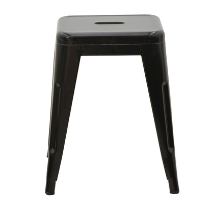 Stool Utopia pakoworld metal black 30x30x45cm