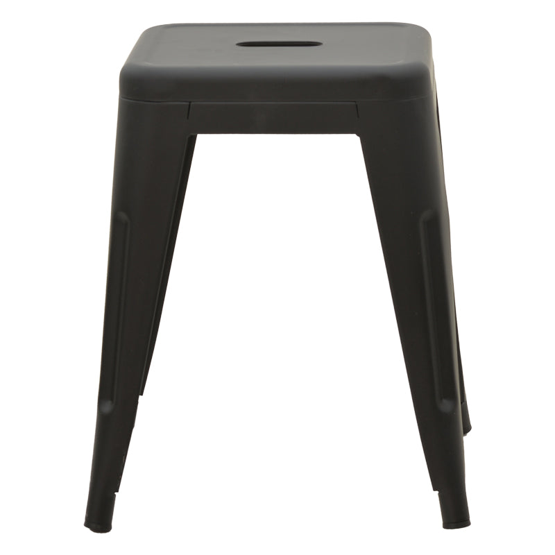 Stool Utopia pakoworld metal black matte 30x30x45cm