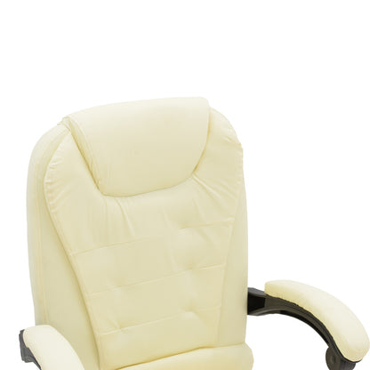 Office chair manager Kardi pakoworld beige pu 66x64x117cm
