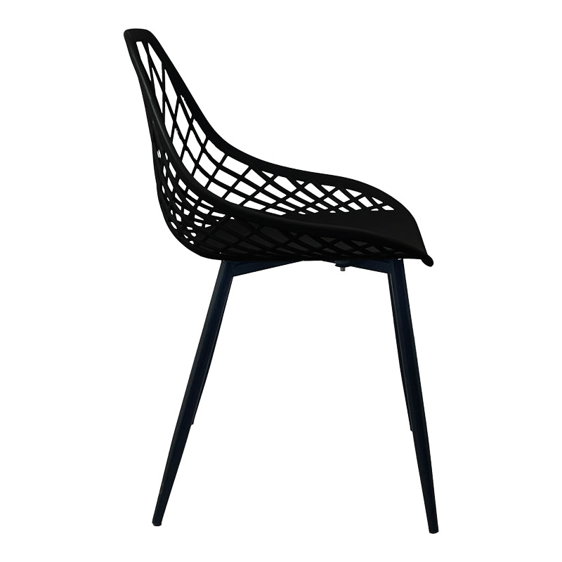 Chair Suan black pp-black metal leg 49x51x86cm