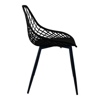 Chair Suan black pp-black metal leg 49x51x86cm