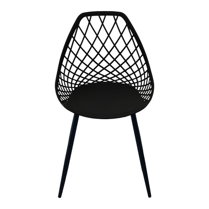 Chair Suan black pp-black metal leg 49x51x86cm