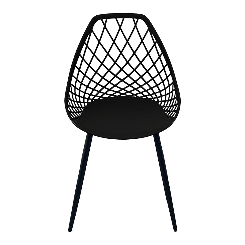 Chair Suan black pp-black metal leg 49x51x86cm
