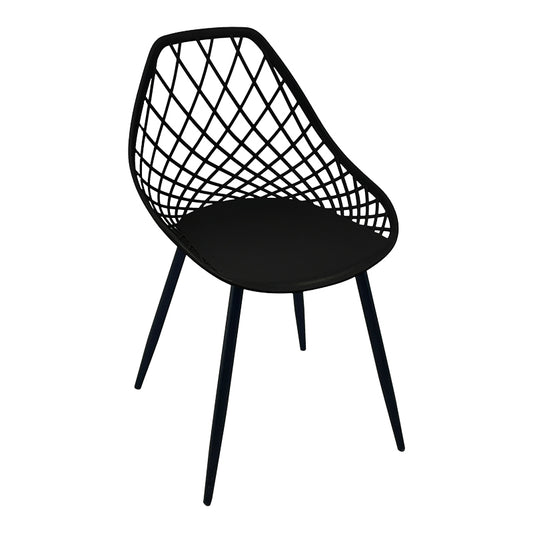 Chair Suan black pp-black metal leg 49x51x86cm