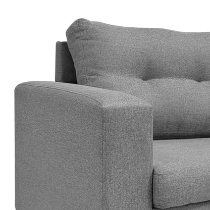 Reversible corner sofa Maneli fabric anthracite 196x138/77x82cm