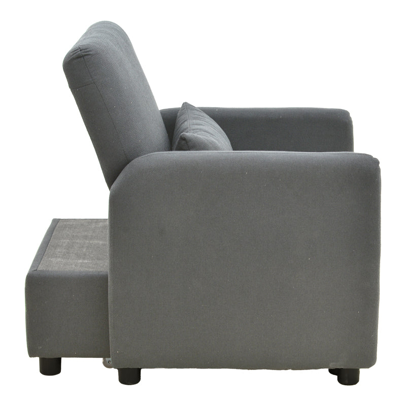 Armchair-bed Flexa fabric gray 85x92x84cm
