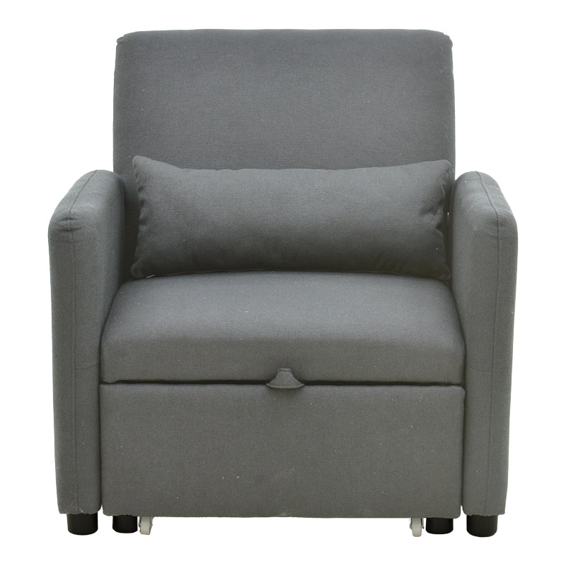Armchair-bed Flexa fabric gray 85x92x84cm