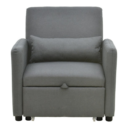 Armchair-bed Flexa fabric gray 85x92x84cm