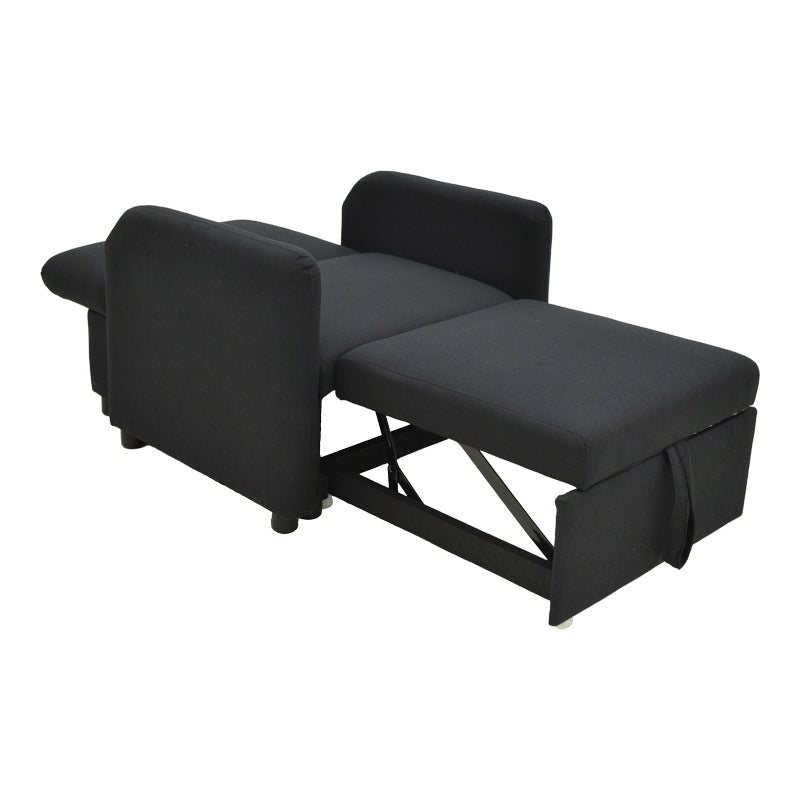 Armchair-bed Flexa fabric black 85x92x84cm
