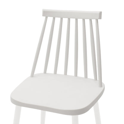 Chair Aurora pakoworld white pp-white leg 42x46x79cm