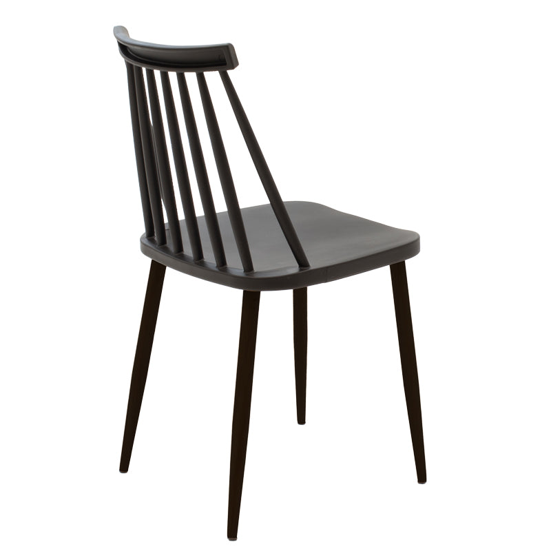 Chair Aurora pakoworld black pp-black leg 42x46x79cm