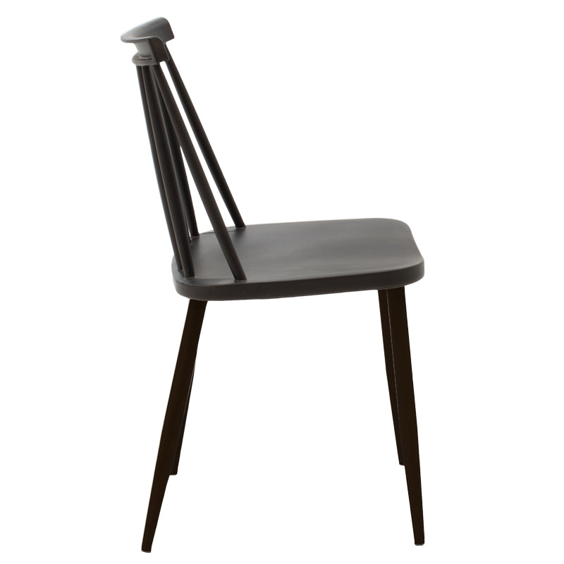 Chair Aurora pakoworld black pp-black leg 42x46x79cm