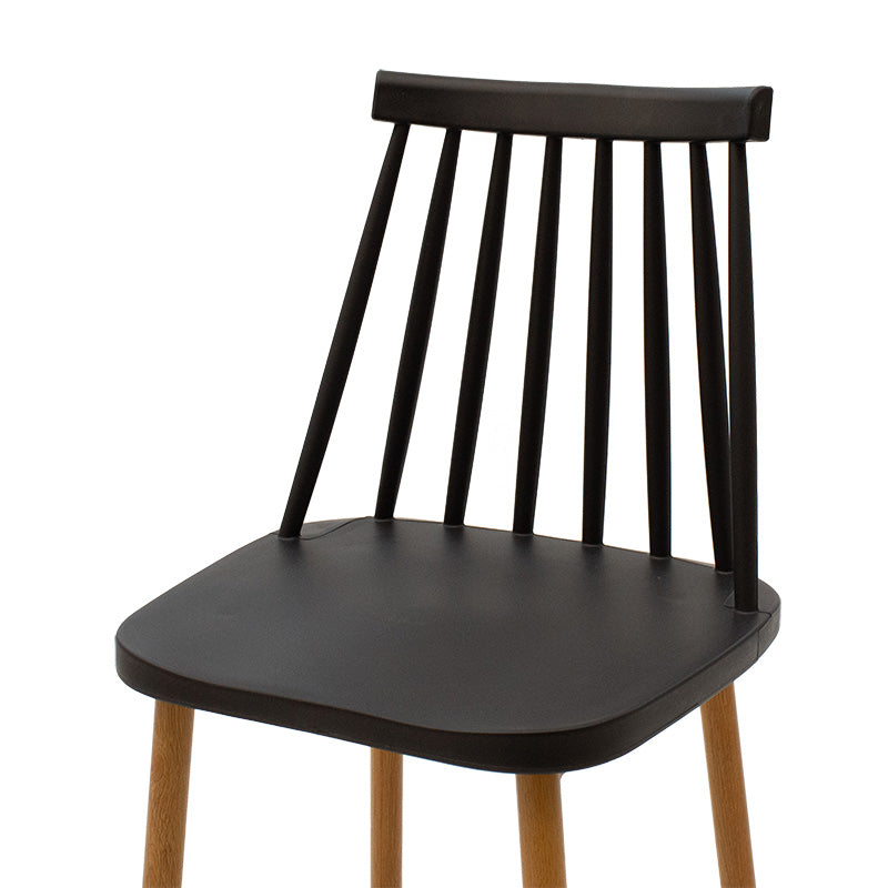 Bar stool Aurora pakoworld black pp-leg natural 42x49x109cm