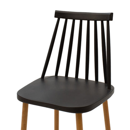 Bar stool Aurora pakoworld black pp-leg natural 42x49x109cm