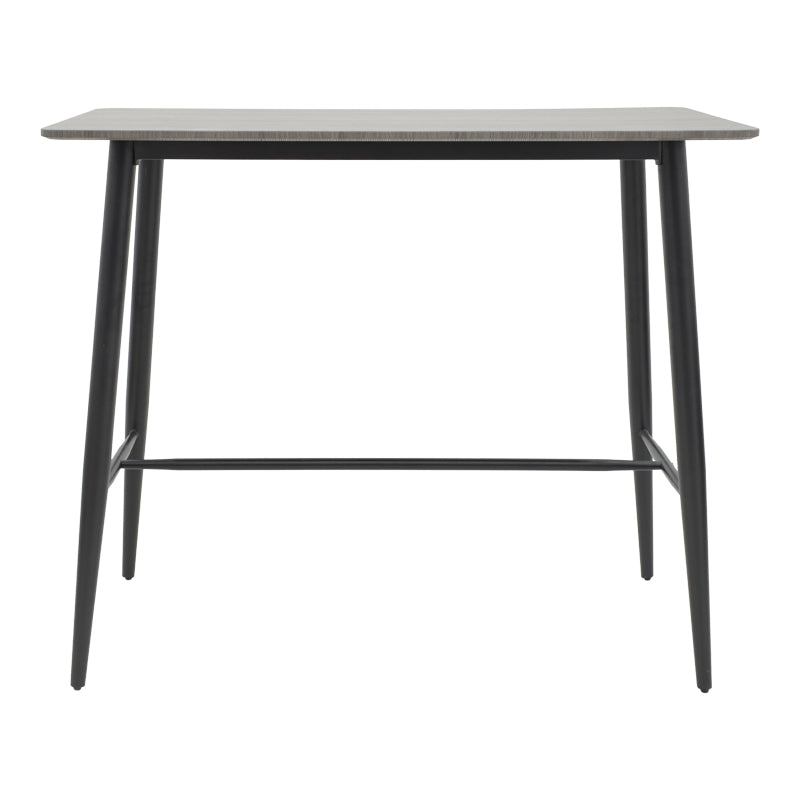 Bar table Senso pakoworld gray lpl surface-leg black metal 120x60x103cm