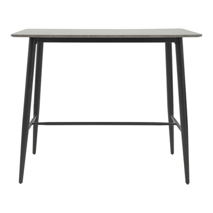 Bar table Senso pakoworld gray lpl surface-leg black metal 120x60x103cm