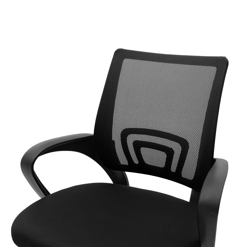 Office chair Berto I pakoworld mesh fabric black 56x47x81-91cm