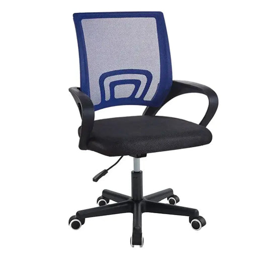 Office chair Berto I pakoworld mesh fabric blue-black 56x47x81-91cm