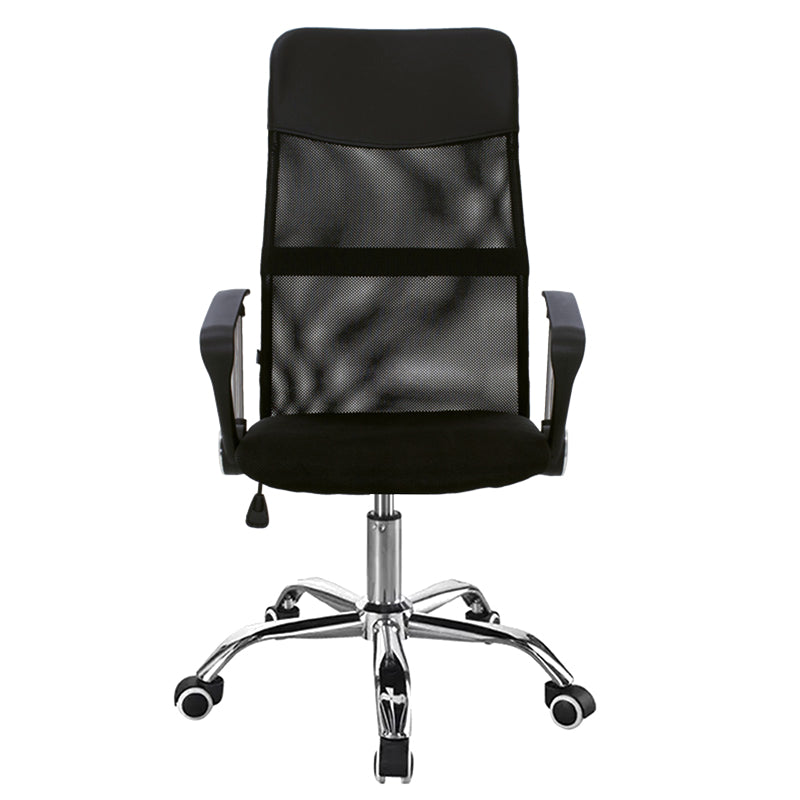 Manager office chair Joel I pakoworld fabric mesh black 60x60x109-118cm