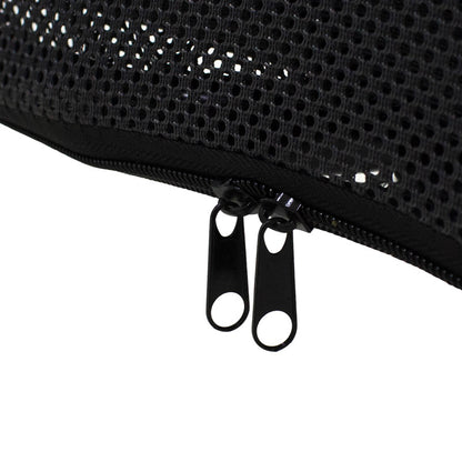 Manager office chair Joel I pakoworld fabric mesh black 60x60x109-118cm