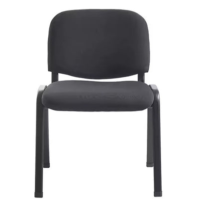 Guest chair stackable Anilian pakoworld black fabric-leg black metal 55x44x77cm