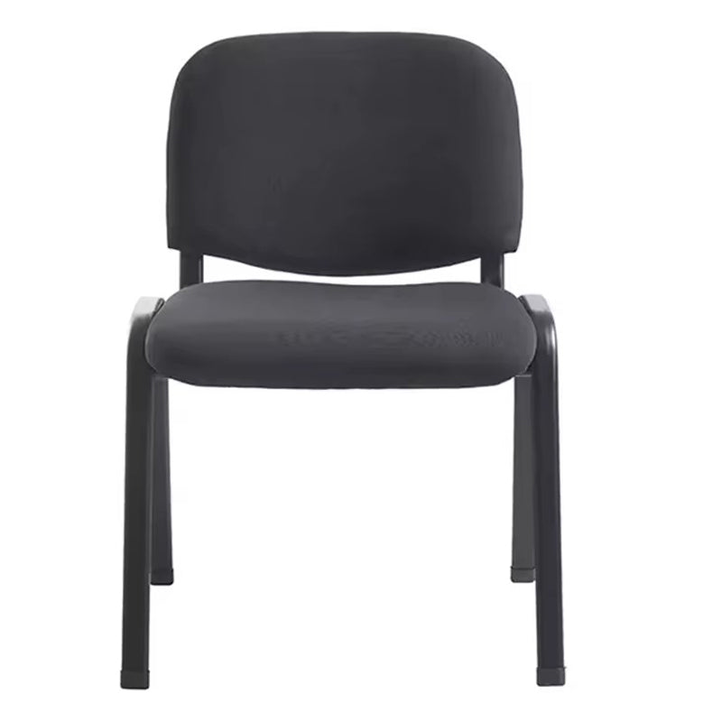 Guest chair stackable Anilian pakoworld black fabric-leg black metal 55x44x77cm