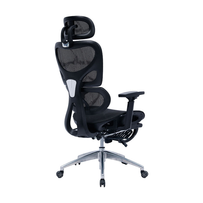 Office chair manager with footrest Thelonius mesh black