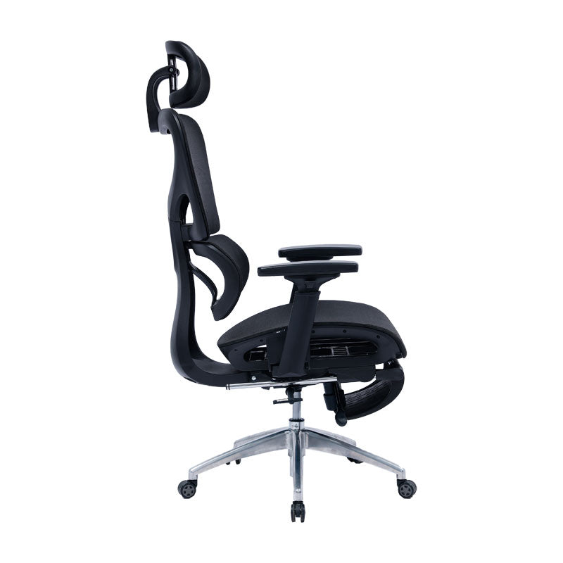 Office chair manager with footrest Thelonius pakoworld mesh black