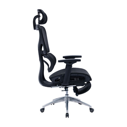 Office chair manager with footrest Thelonius pakoworld mesh black