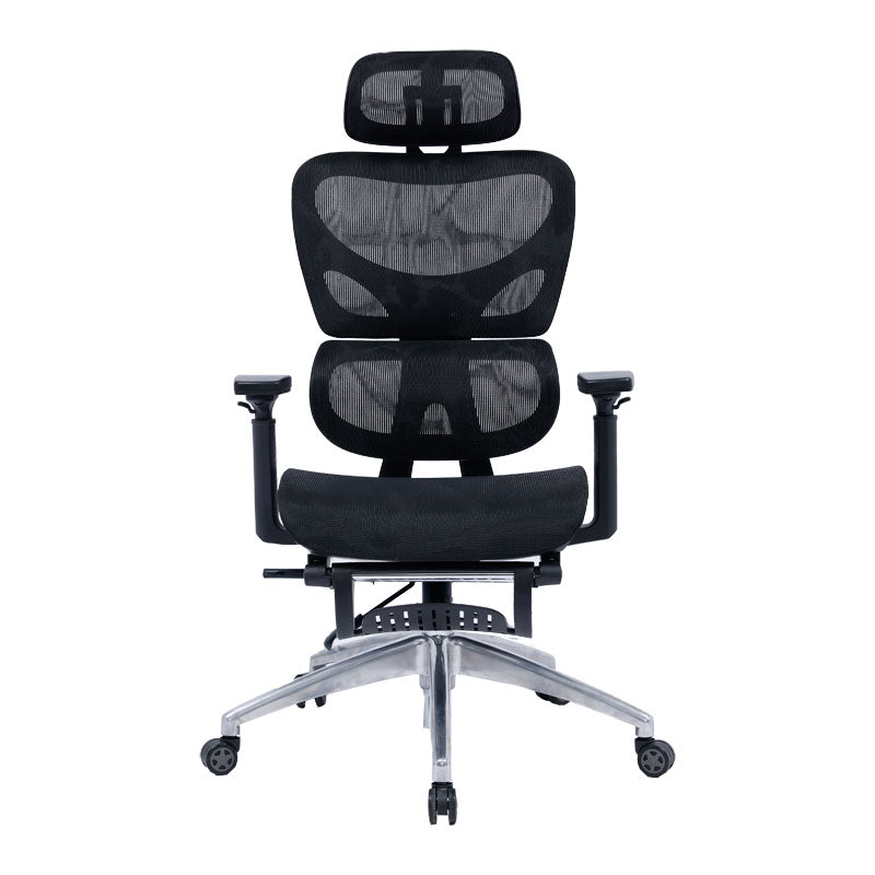 Office chair manager with footrest Thelonius pakoworld mesh black