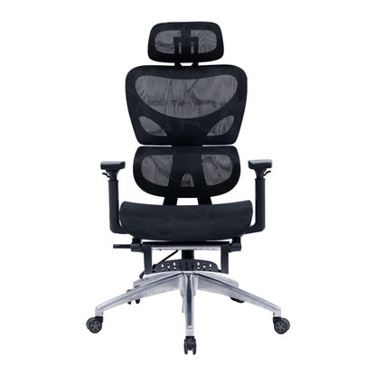 Office chair manager with footrest Thelonius pakoworld mesh black