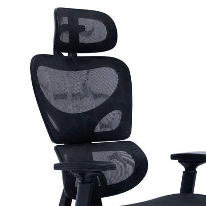 Office chair manager with footrest Thelonius mesh black
