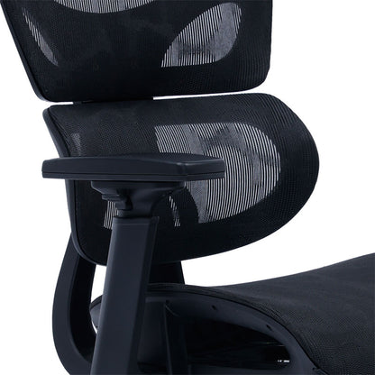 Office chair manager with footrest Thelonius mesh black
