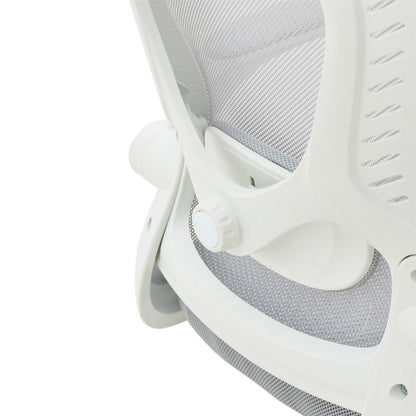 Office chair manager Delilah pakoworld mesh light grey