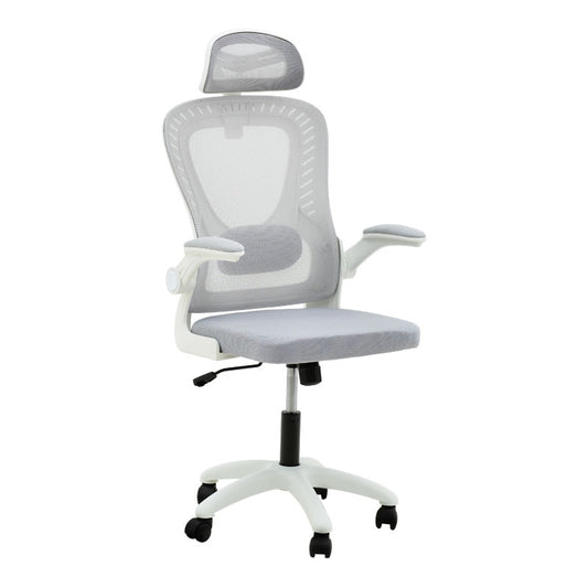 Office chair manager Delilah pakoworld mesh light grey