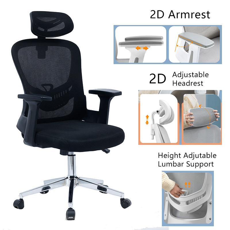 Office chair manager Ignatius mesh black
