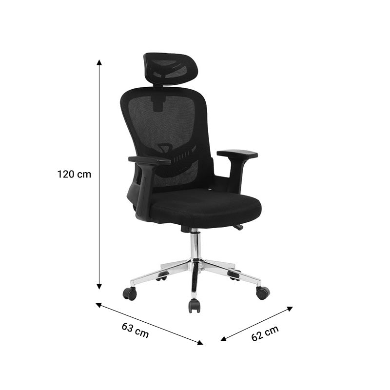 Office chair manager Ignatius mesh black