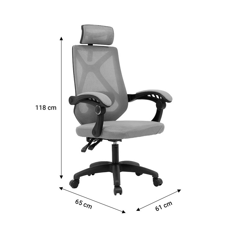 Office chair manager Seraphine pakoworld mesh grey