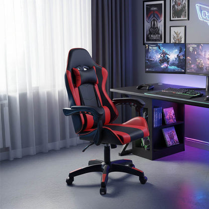 Office Gaming chair William PU black- red