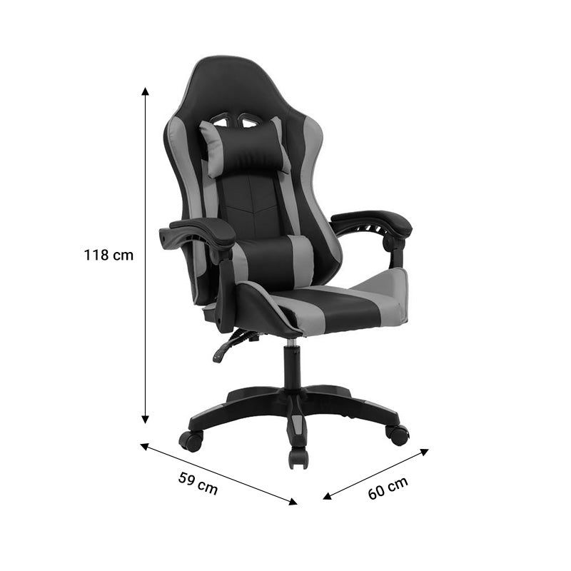 Office Gaming chair William PU black- red