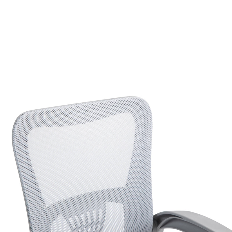 Work chair manager Annalise pakoworld mesh grey 57χ53χ100cm