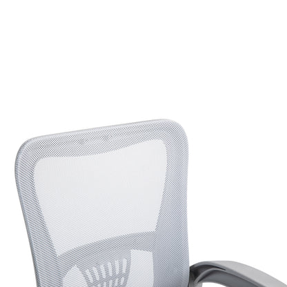 Work chair manager Annalise pakoworld mesh grey 57χ53χ100cm