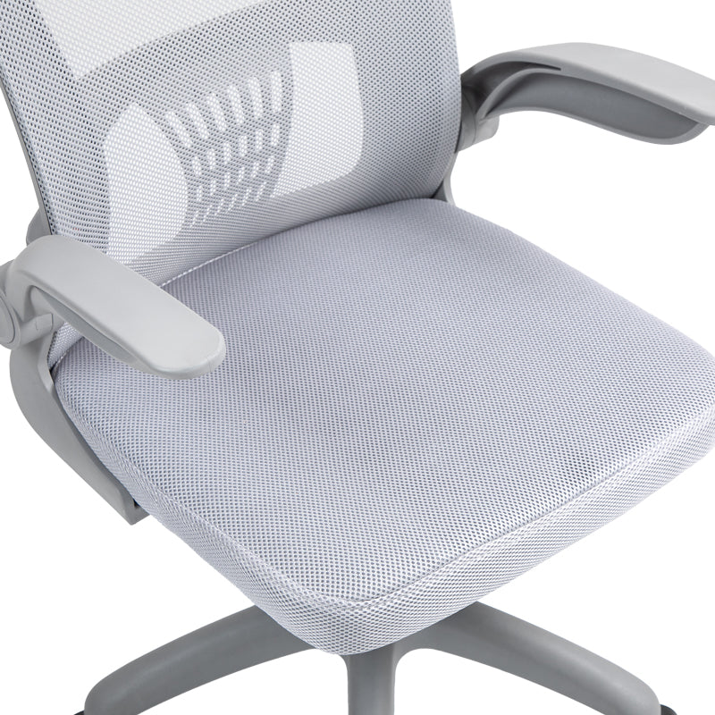 Work chair manager Annalise pakoworld mesh grey 57χ53χ100cm